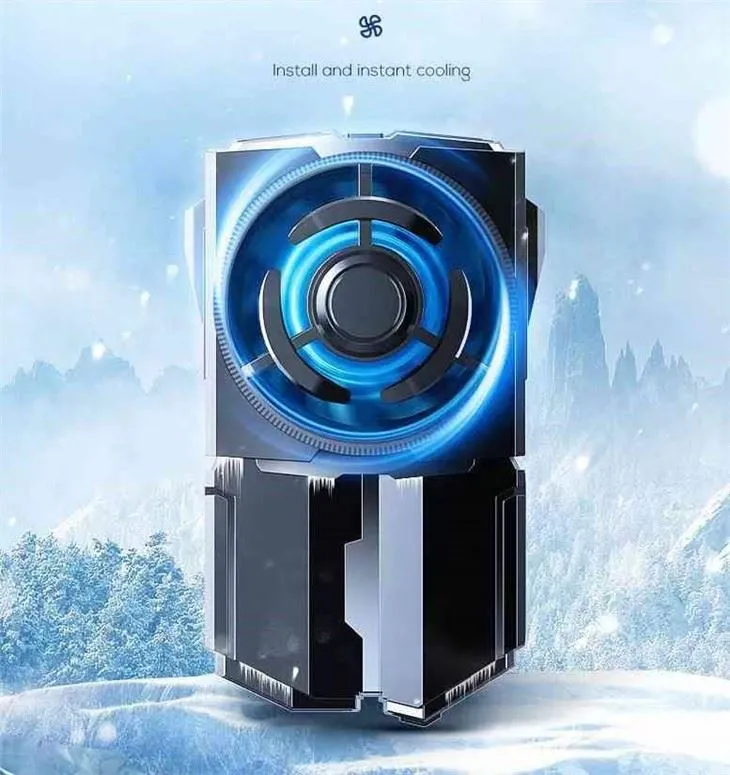 MEMO DLA5 Phone Cooler With 1200mAh Rechargeable Battery