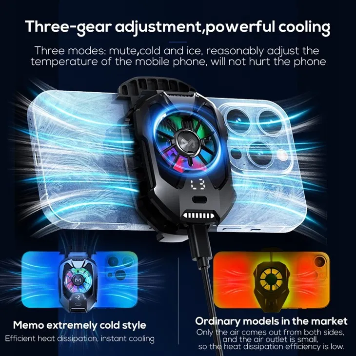 Back Clip Mobile Radiator Rapid Cooling Phone Cooler high quality