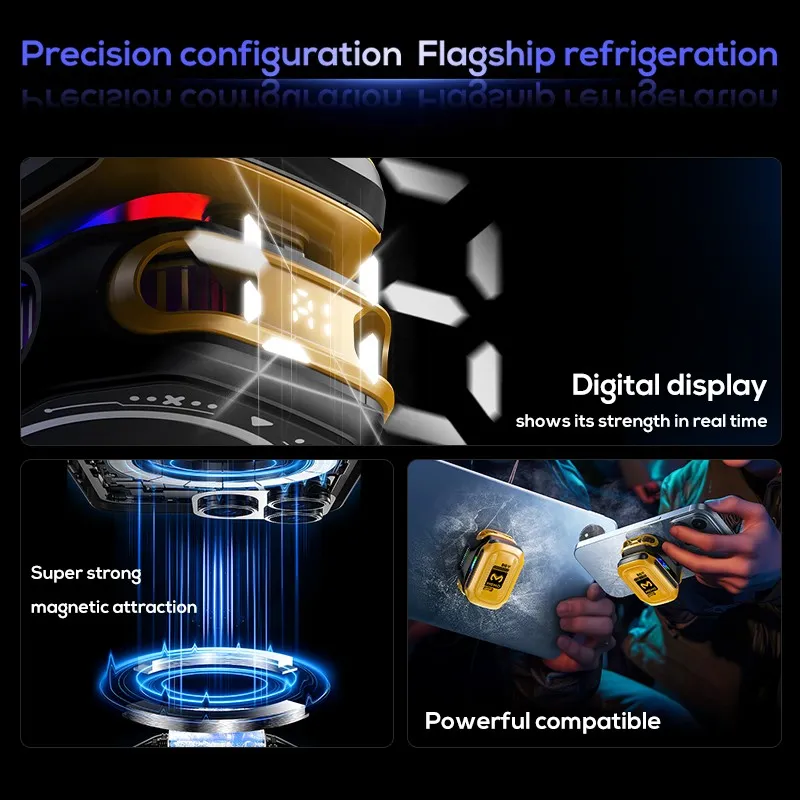 MEMO CX12 New Design Gaming Refrigeration Mobile Cooling Fan Phone Cooler With Detachable Battery